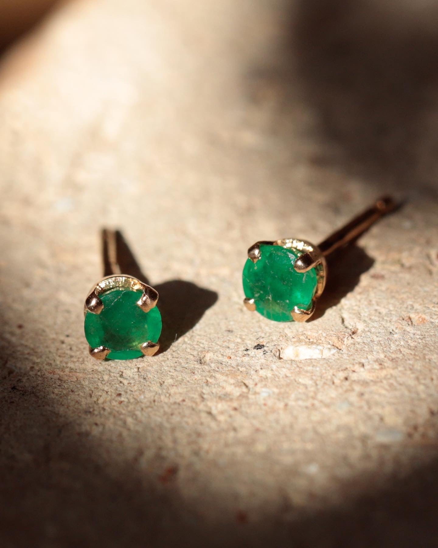 Boucles d'oreilles vintage émeraude – Erato Paris