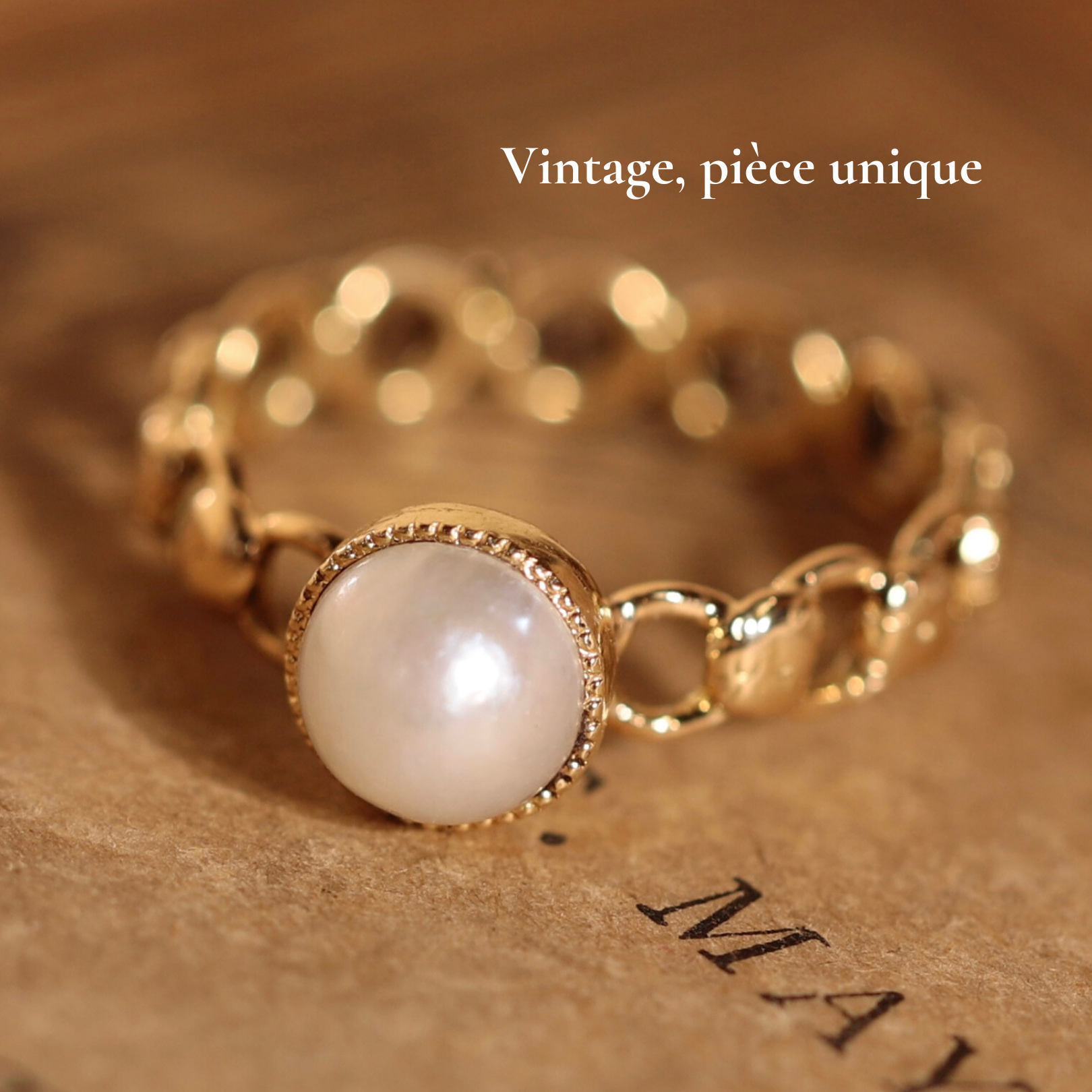 Bague Ancienne Plaquée Or 18k 750/1000 - Alliance Créateur - Taille 52