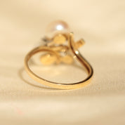 Bague 3 perles boutons