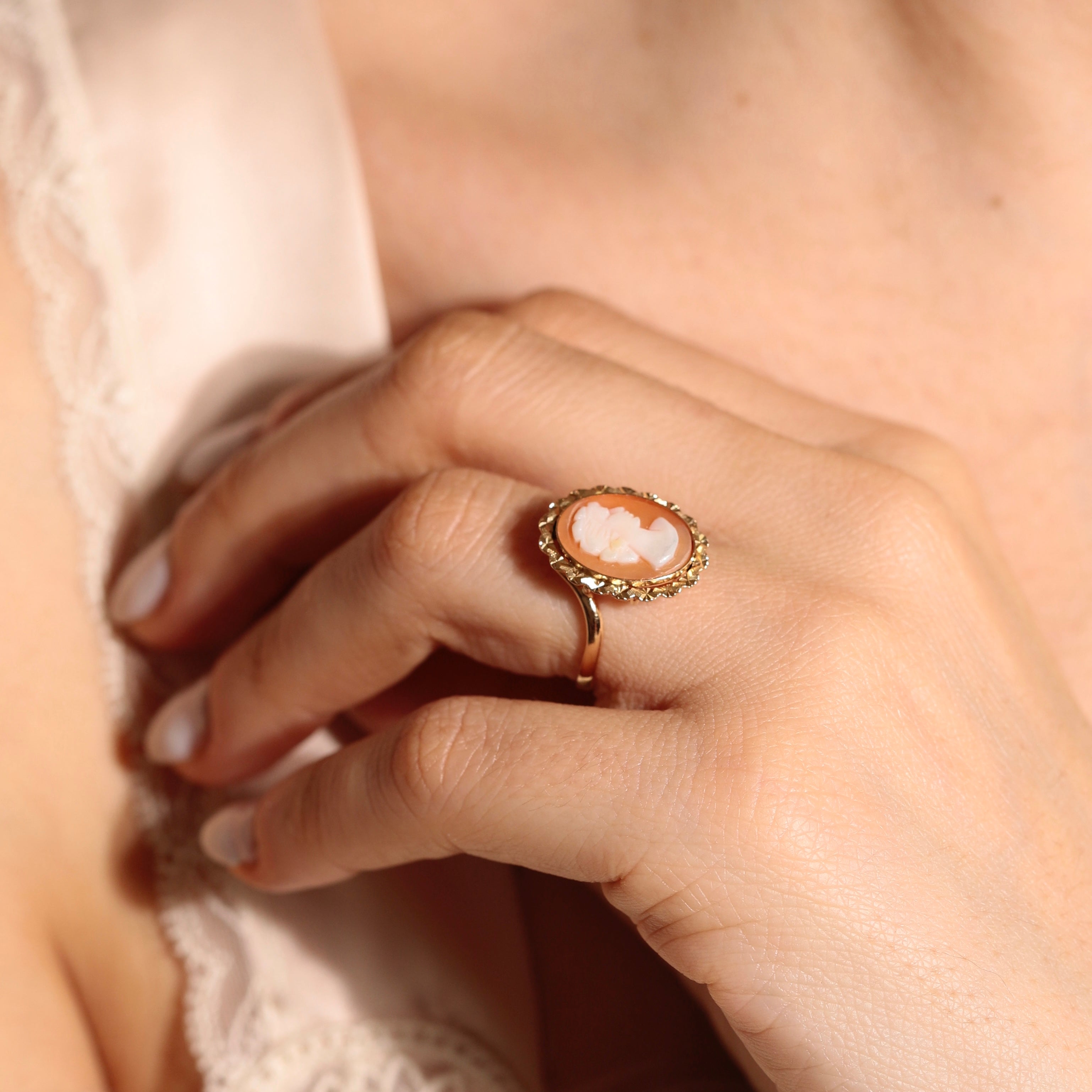 Bague camée vintage