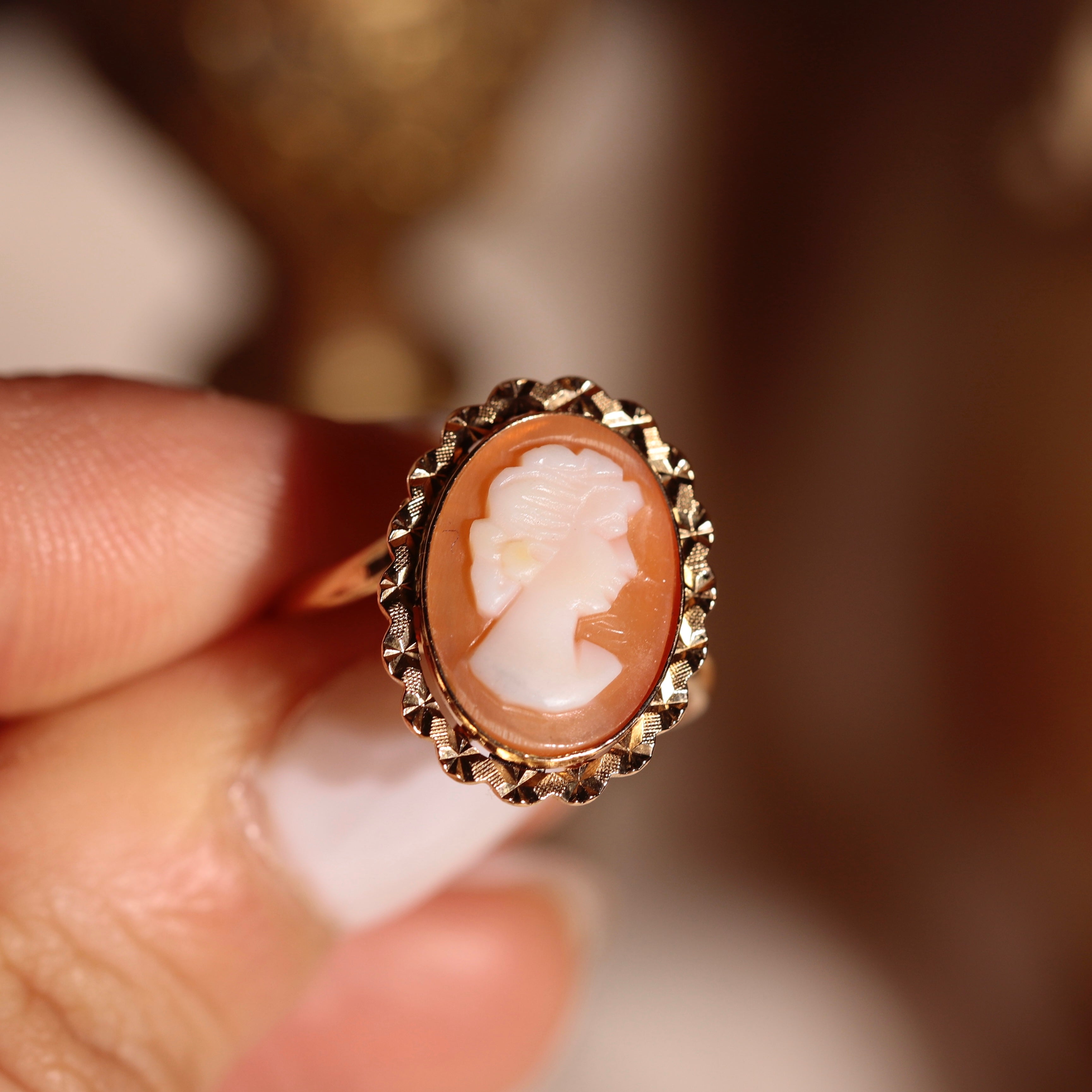 Bague camée vintage