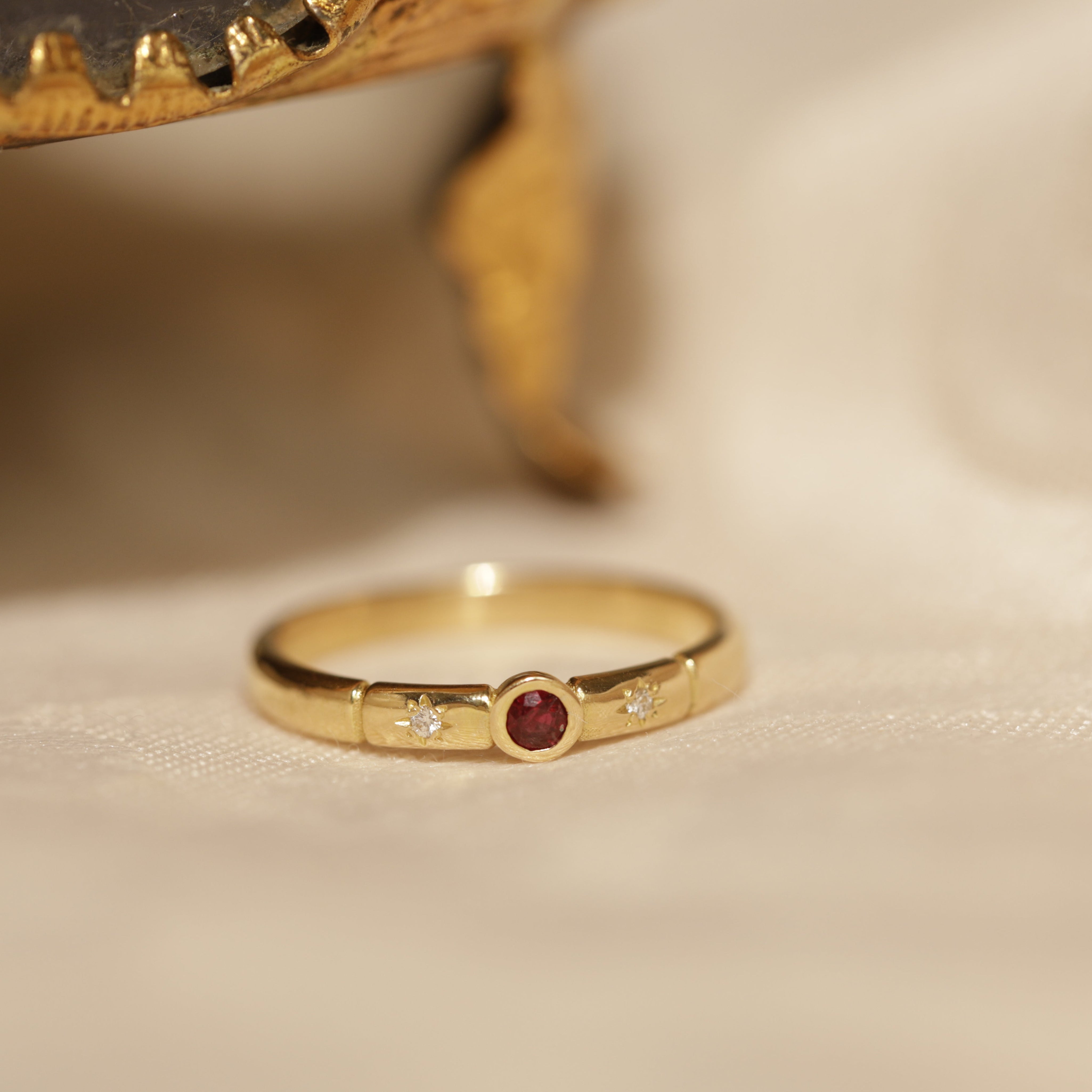 Bague de naissance or 18 carats