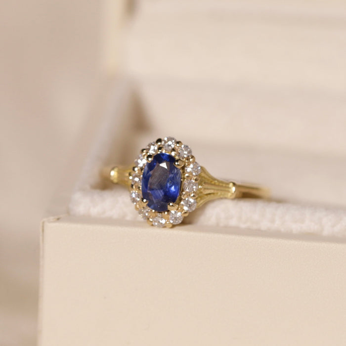 bague marguerite Aurora rubis et diamants style vintage