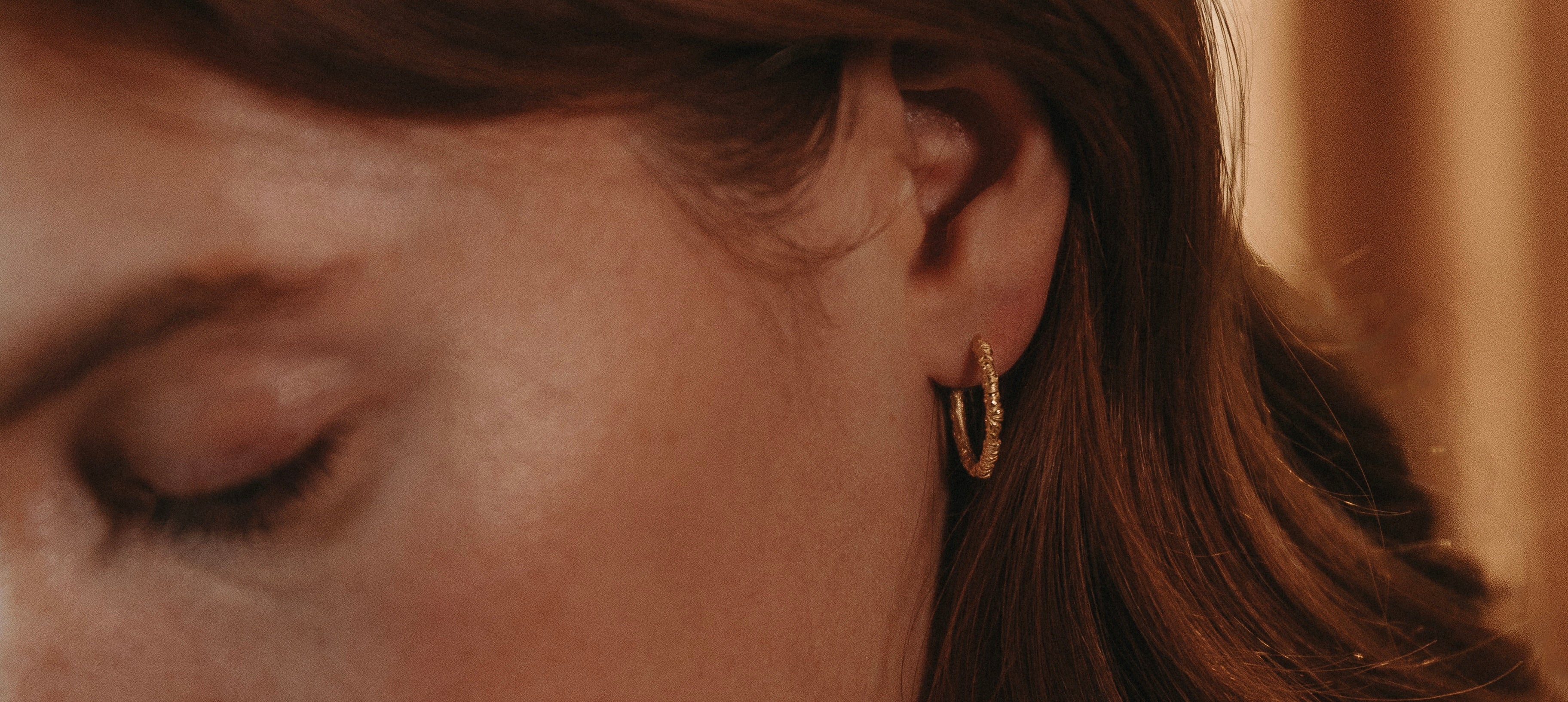 Boucles d'oreilles créoles vintage en or 18 carats