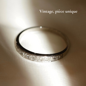 Alliance ancienne diamants taille rose