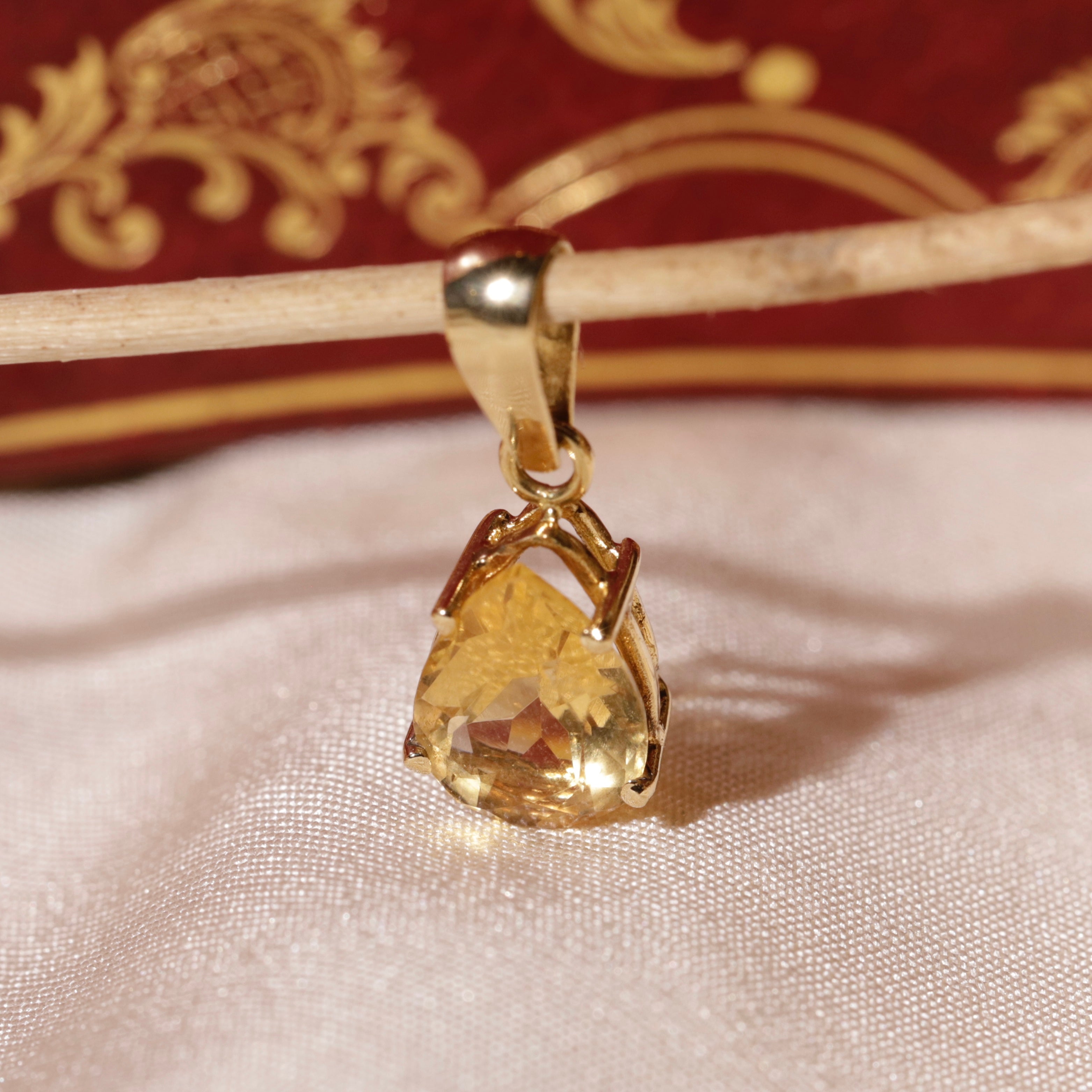 Pendentif citrine poire