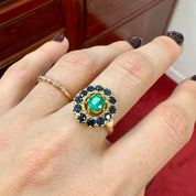 Bague marguerite saphirs (à personnaliser)