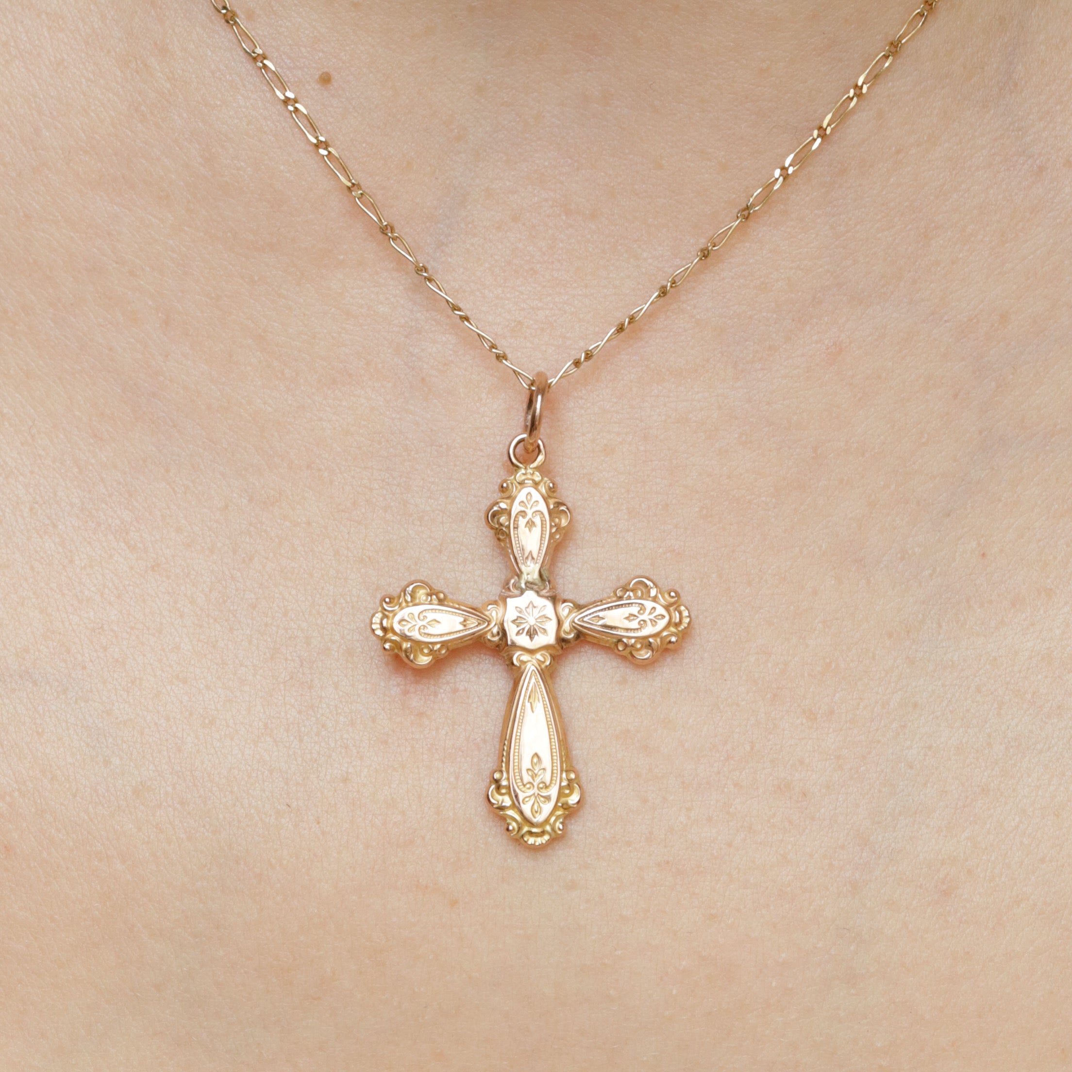 Pendentif croix ancienne 1850