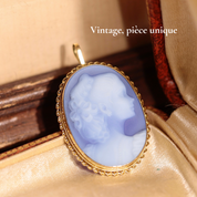 Broche-pendentif ancienne camée