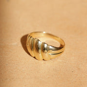 Bague godrons vintage