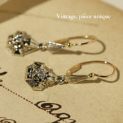 Boucles d’oreilles dormeuses début 20ème