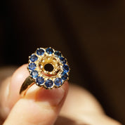 Bague marguerite saphirs (à personnaliser)