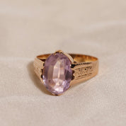 Bague vintage pierre violette