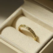 Anneau style medieval alliance Thalia or 18 carats