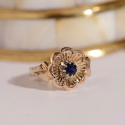 Bague Fleur ancienne années 40