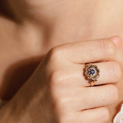 Bague Fleur ancienne années 40