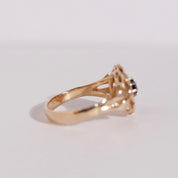 Bague Fleur ancienne années 40
