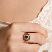 Bague Fleur ancienne années 40