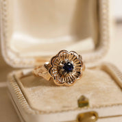 Bague Fleur ancienne années 40