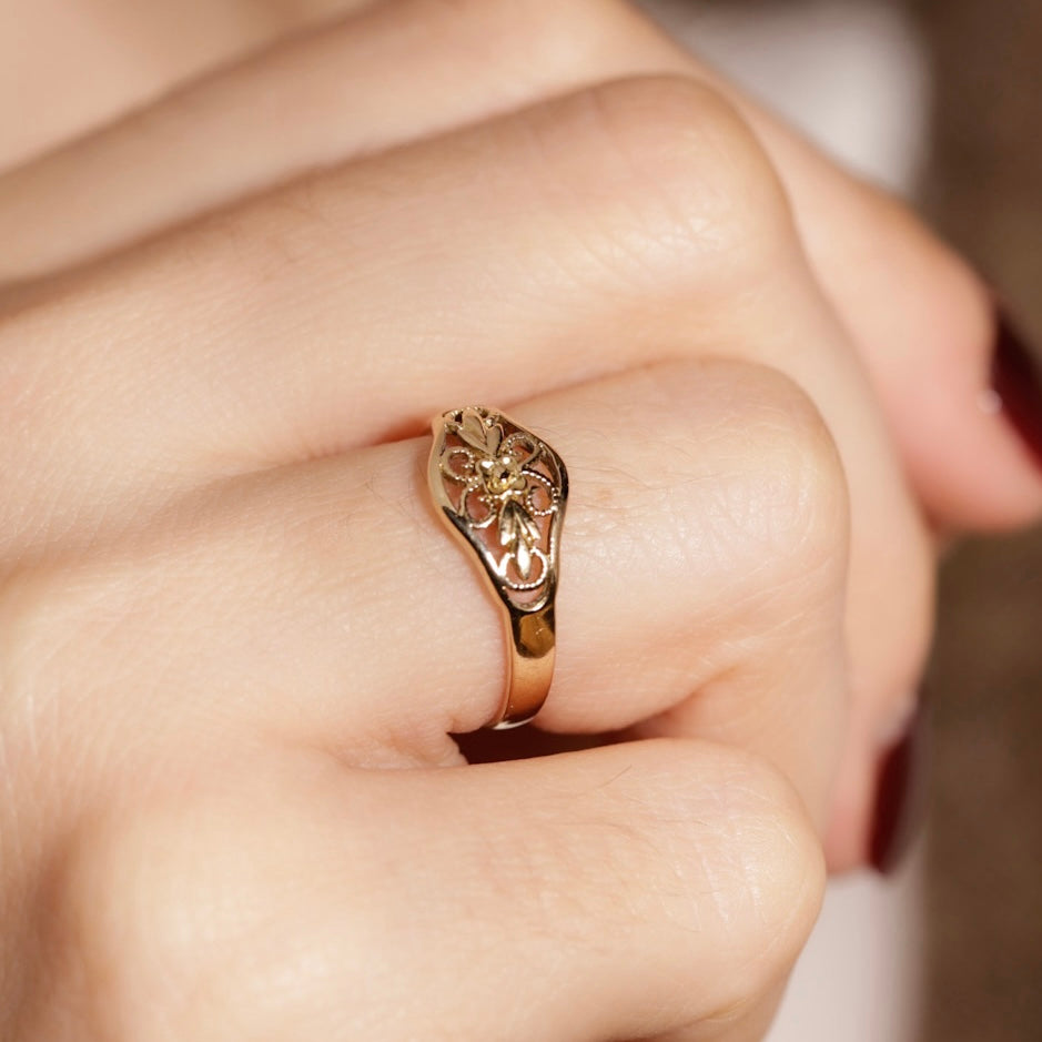 Bague filigrane vintage 1