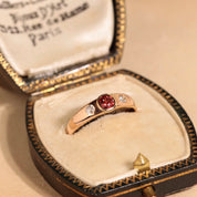Bague jonc topaze fumé