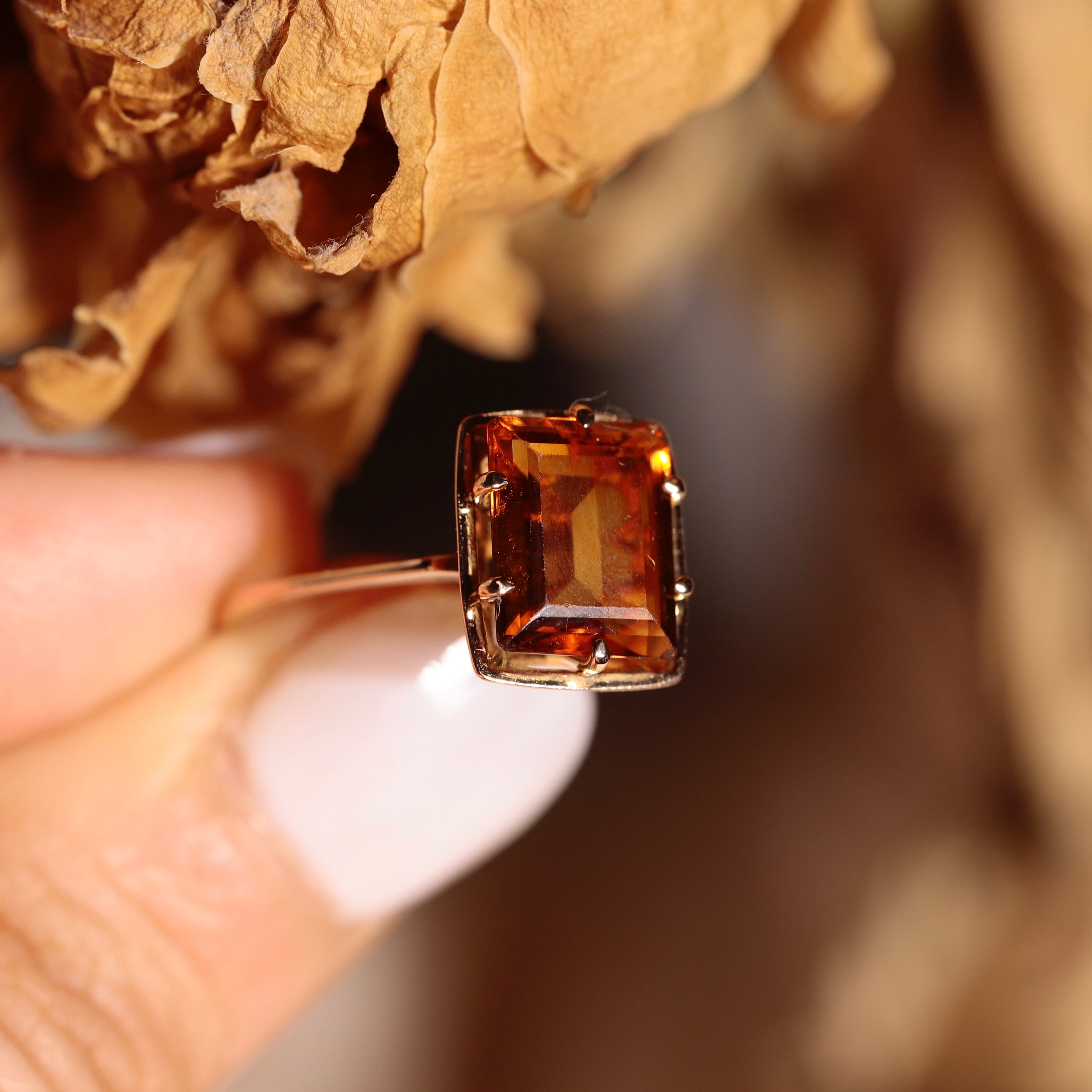 Bague quartz lumineux