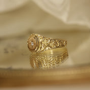 chevalière femme style vintage