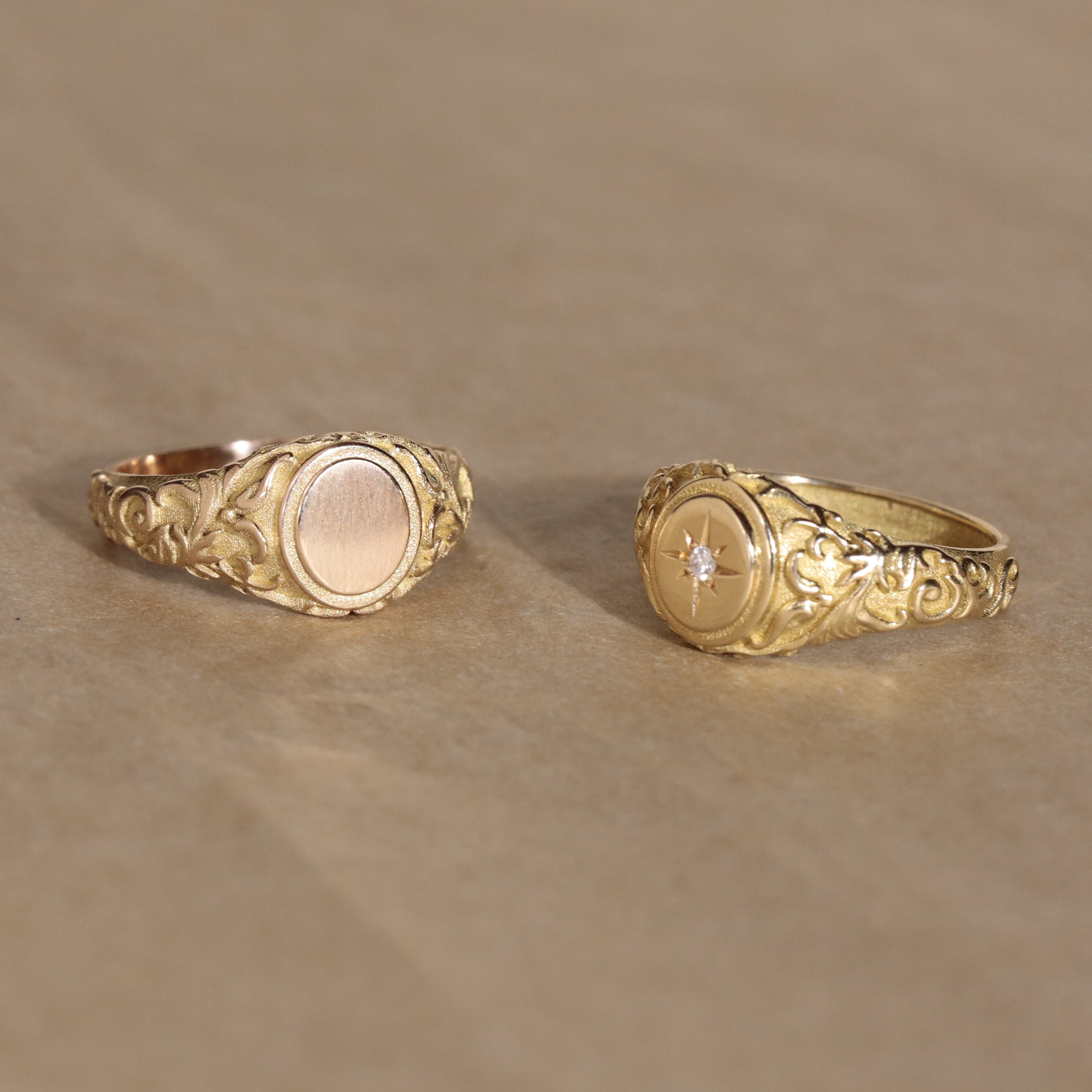 Chevalière sertie ou gravée personnalisable