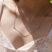 Collier filigrane diamants