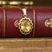 Pendentif Althea citrine en or 18 carats recyclé