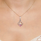 Pendentif ancien art déco ancien pampille