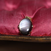 Pendentif or 18 carats nacre noire style vintage echo