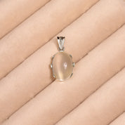 Pendentif or blanc 18 carats nacre blanche style vintage echo 