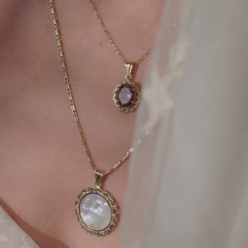 Pendentif or 18 carats style vintage